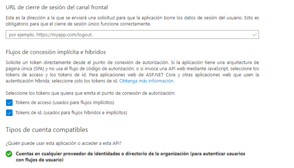 Tokens API Active Directory